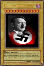 Adolf Hitler Yugioh card by Mrwhyshame