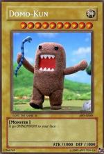 Domo Kun Yu Gi Oh Card by Amy Teh Cat